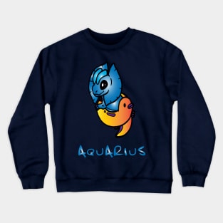 baby blue Aquarius dinosaur Crewneck Sweatshirt